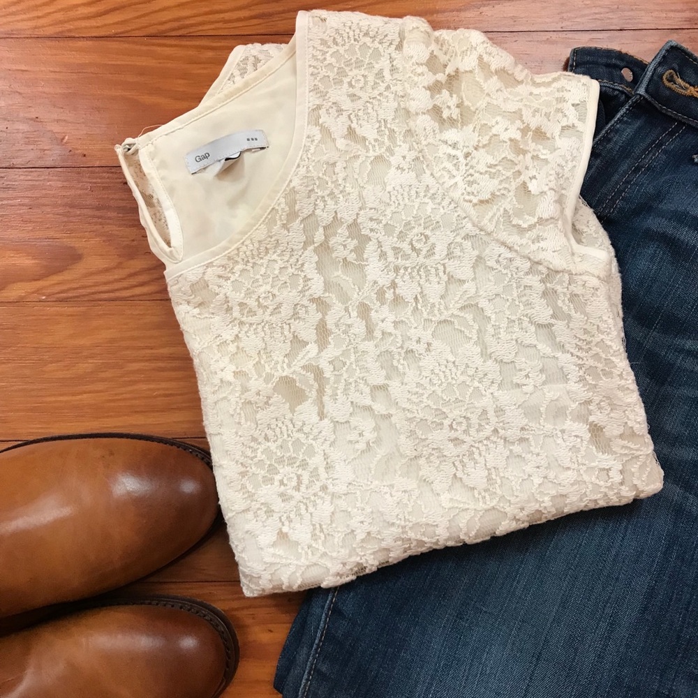 Beautiful lace top from Gap.